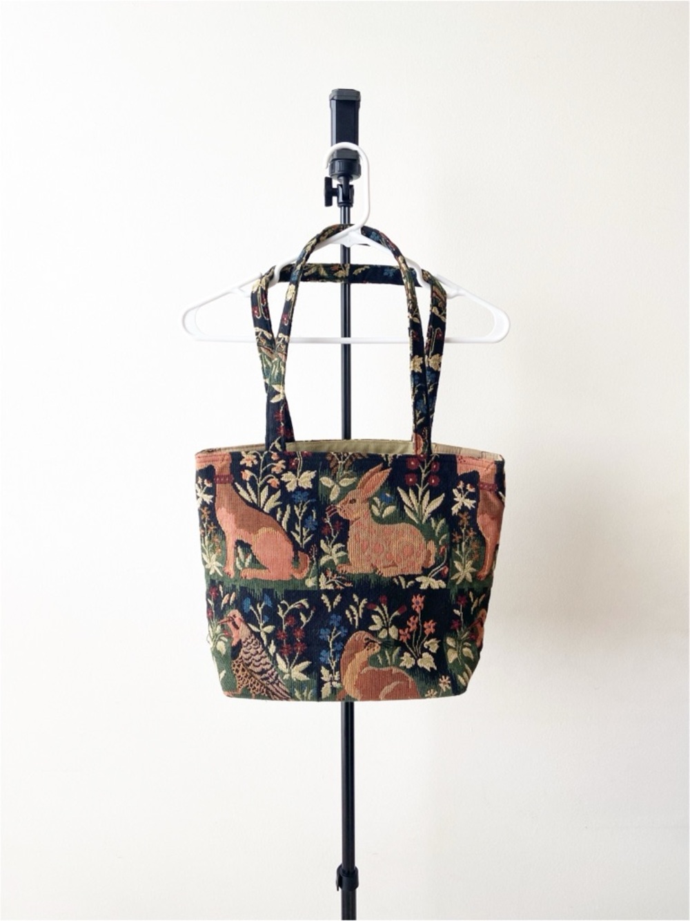 Tapestry Animal & Floral Tote Bag